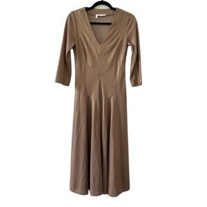 Derek Lam 10 Crosby Midi Gold Dress